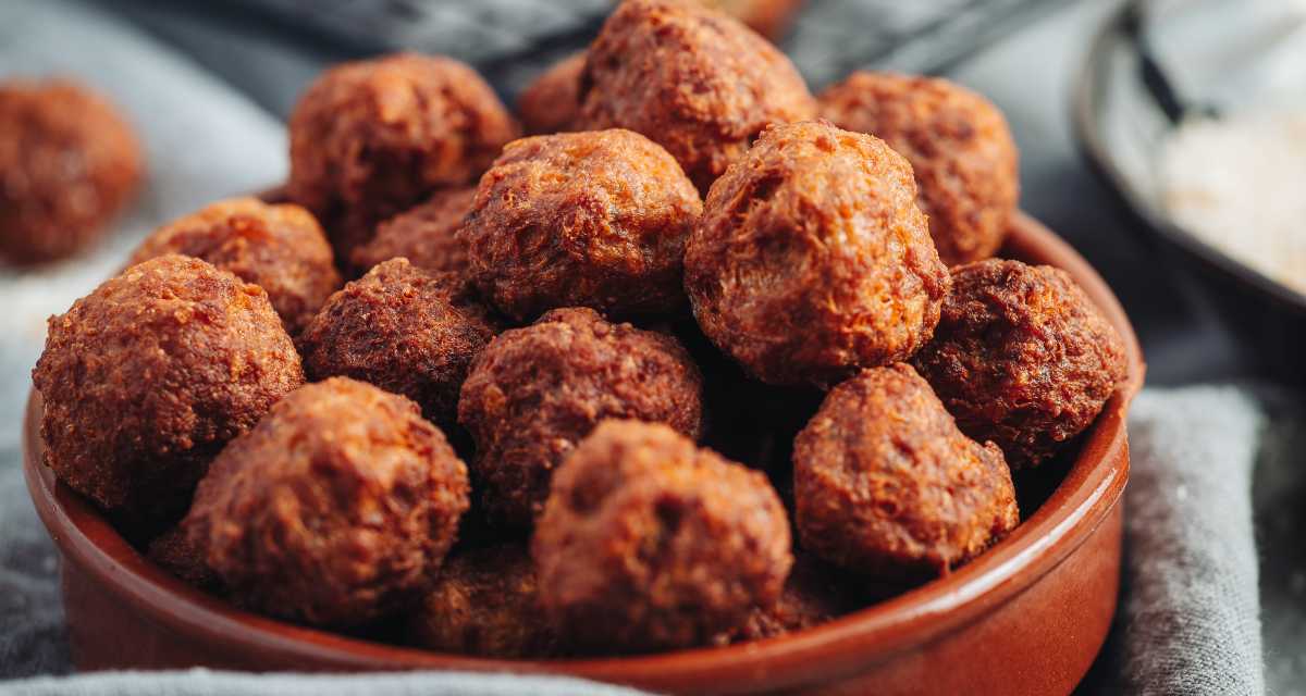 Bolinho de carne com aveia