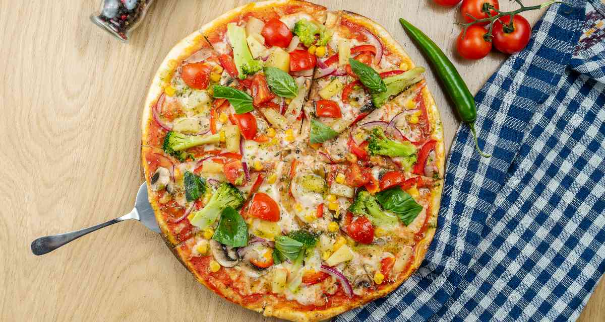 Pizza proteica de frango