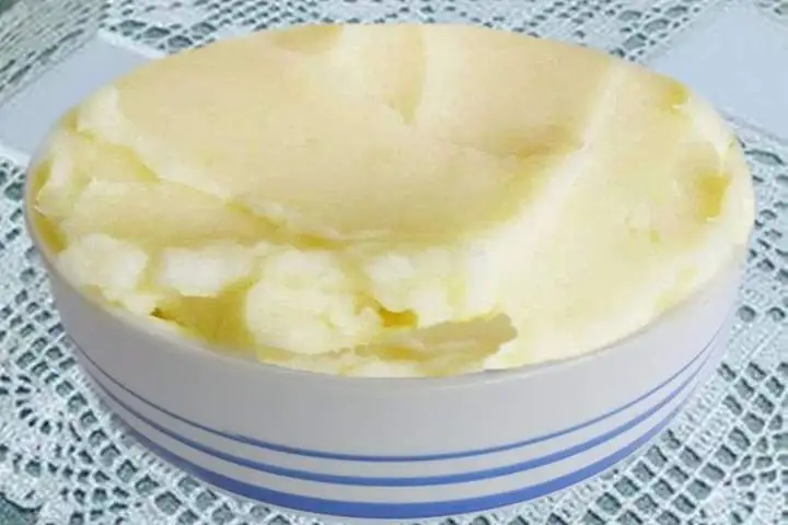 Purê com leite em pó