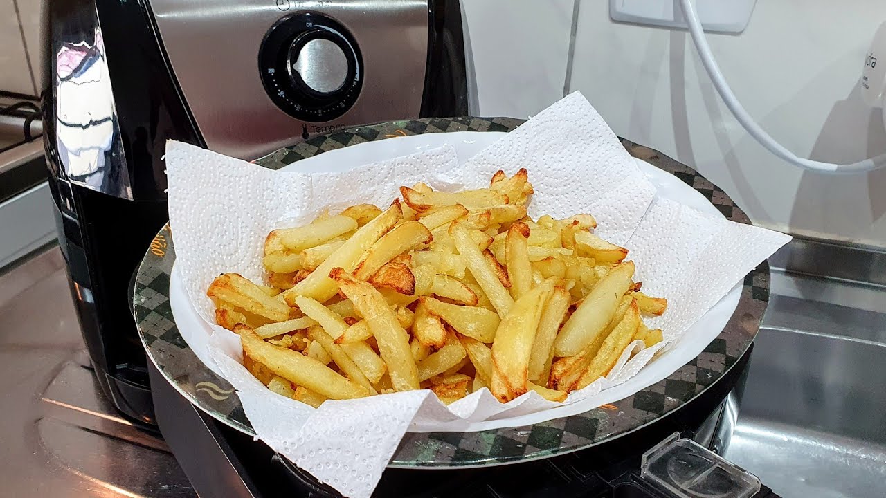 Batata frita crocante na airfryer