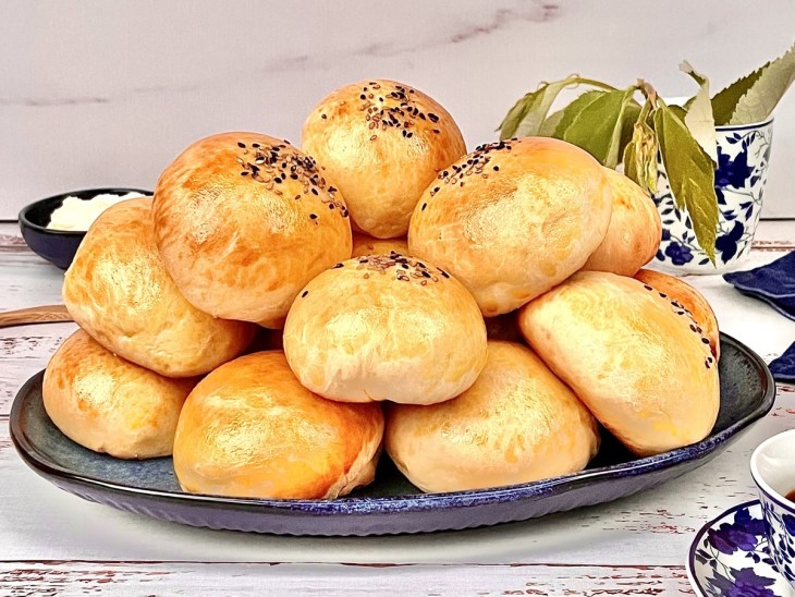 Pão de batata vegano