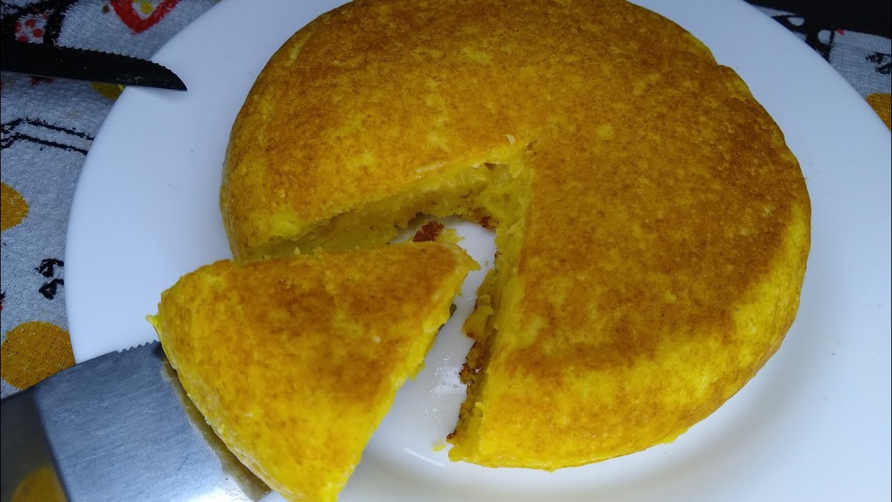 Bolinho de milho na frigideira