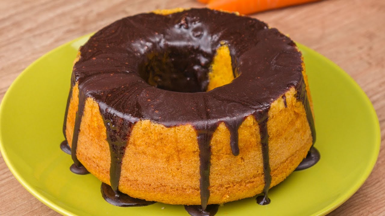 Bolo de cenoura na airfryer