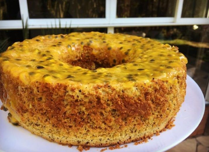 Bolo de maracujá fit