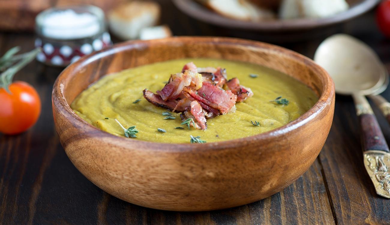 Sopa de ervilha low carb