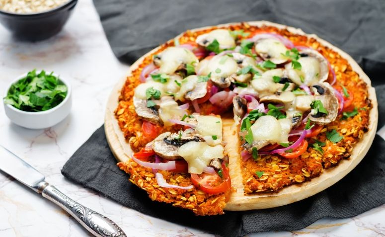 Massa de pizza fitness