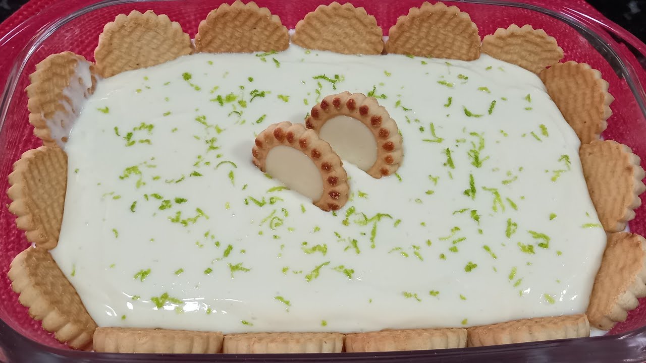 Mousse de limão com leite em pó