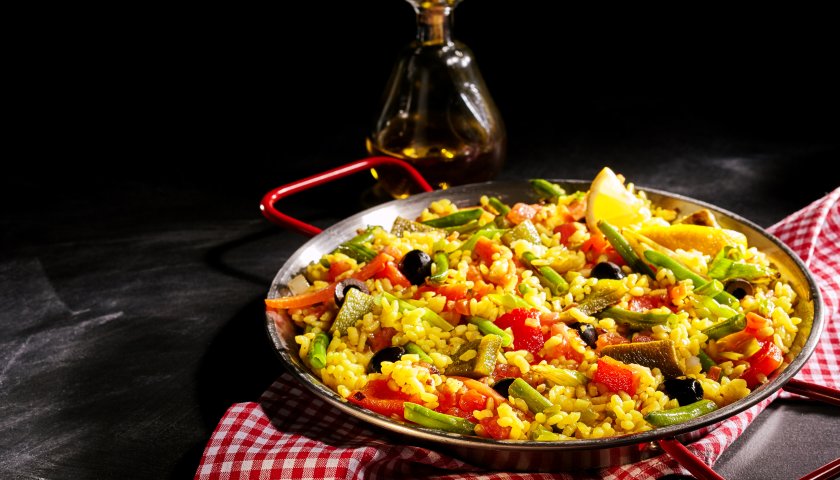 Paella vegana