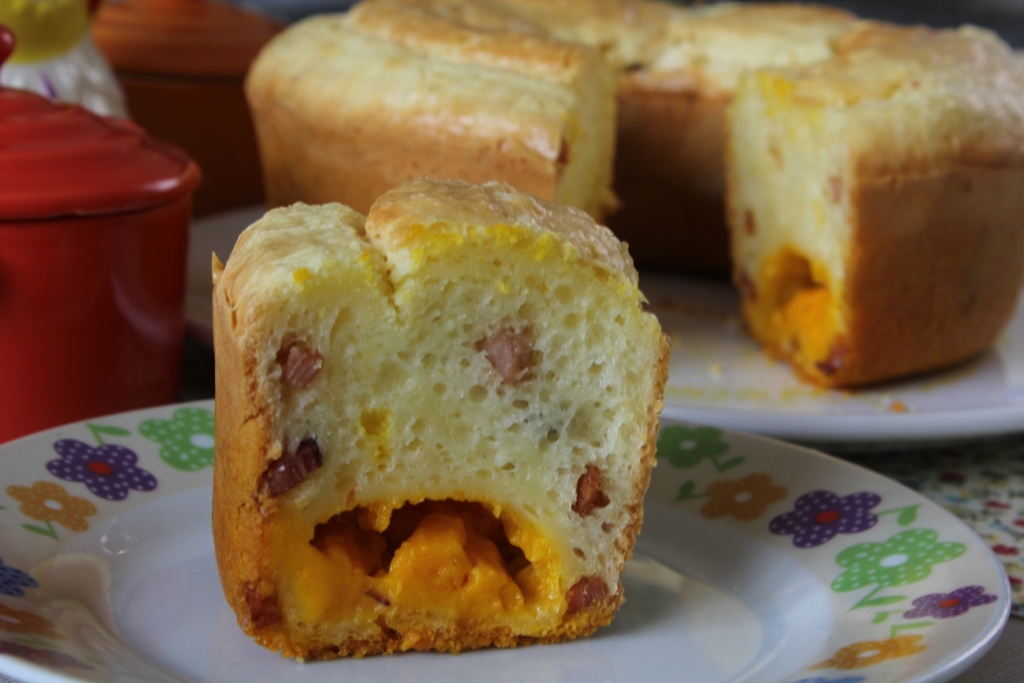 Bolo de pão de queijo vegano