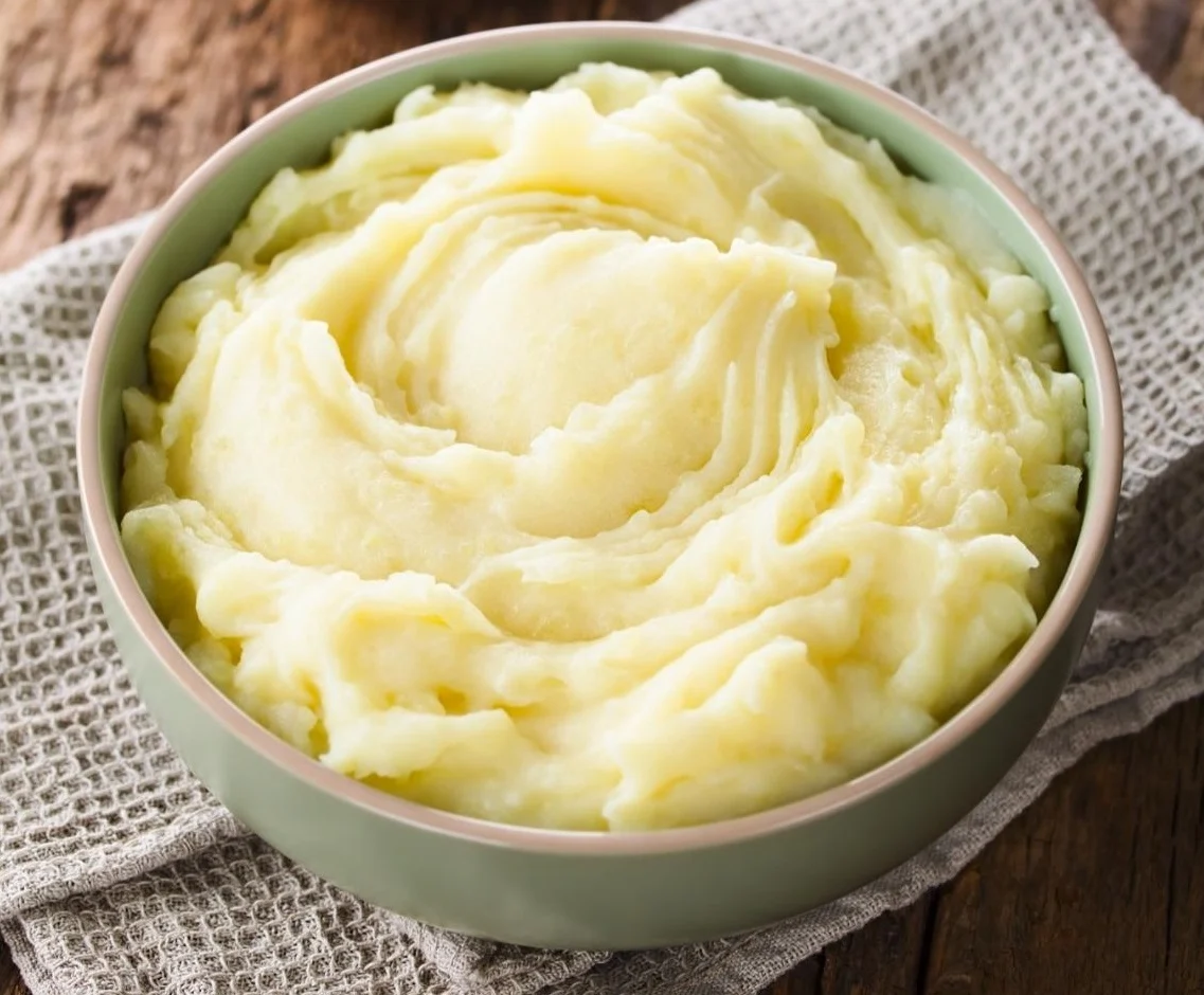 Purê de batata doce com leite