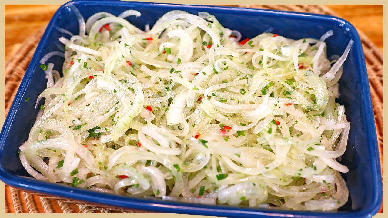 Salada de cebola para churrasco 