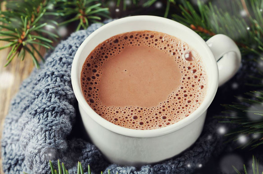 Chocolate quente com whey.