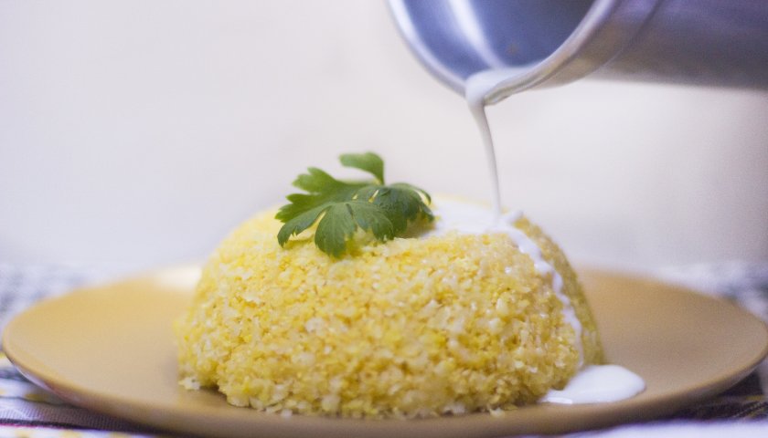 Cuscuz com leite de coco