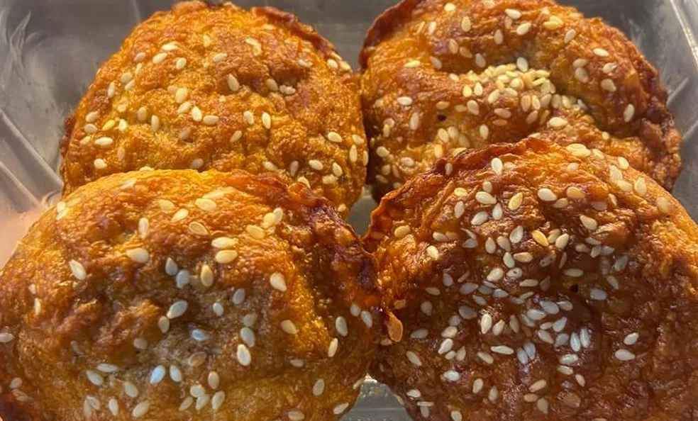 Muffin de frango low carb.