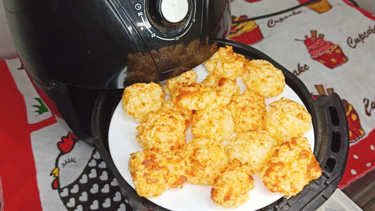 Pão de tapioca na airfryer