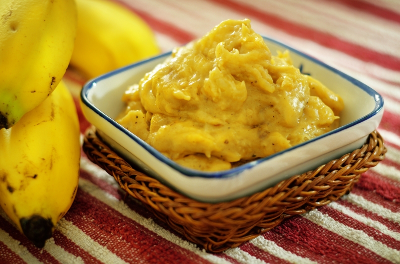Purê de banana prata