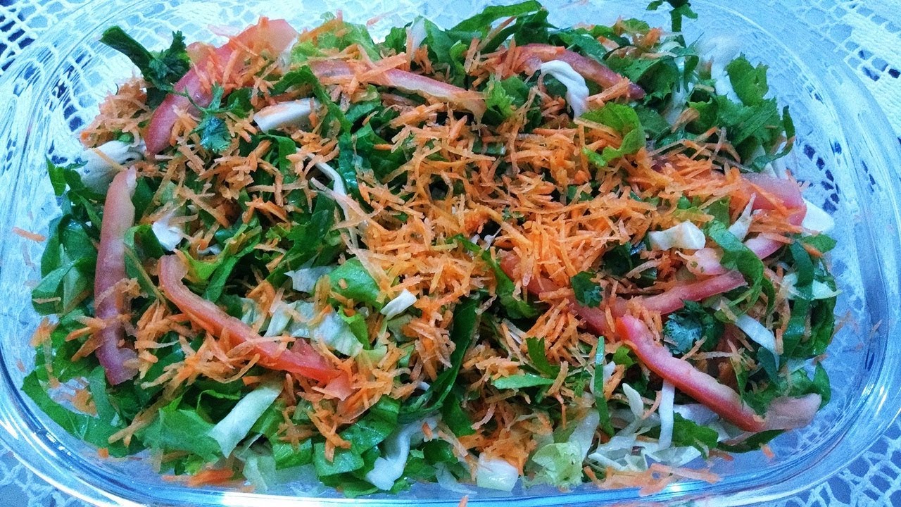Salada de couve com cenoura
