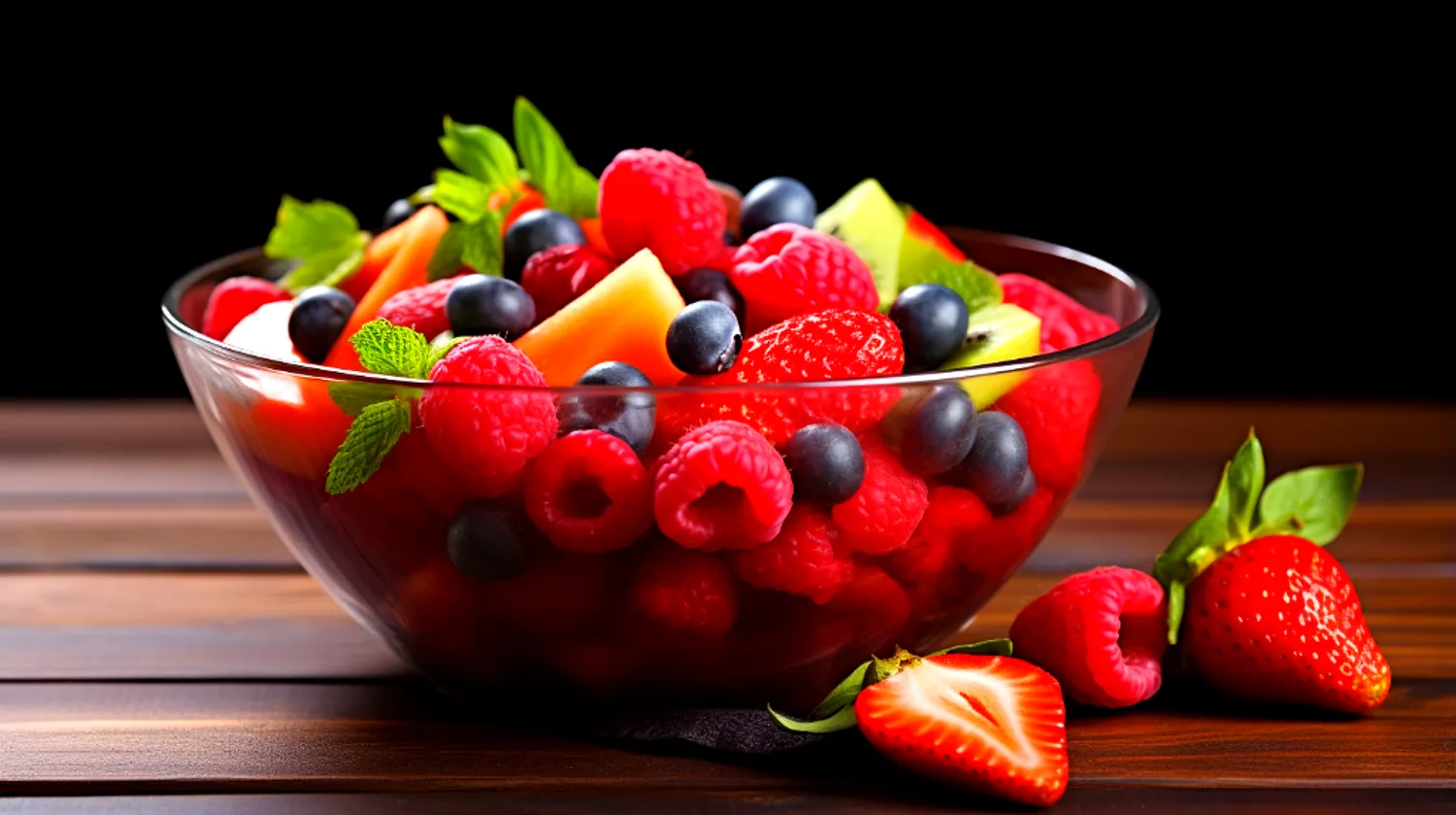 Salada de frutas vermelhas