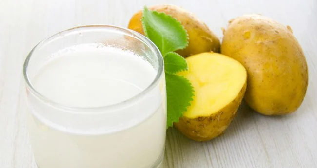 Suco de batata crua