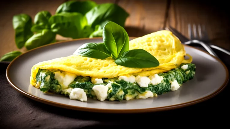 Omelete proteico com queijo cottage